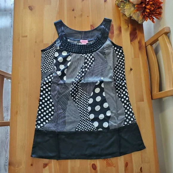 She's Cool - Vibe Slip Dress - Black/White - Picture 11 of 11